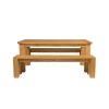 Riga 180cm Oak Table 2 Cambridge 180cm Bench Set - 3