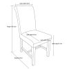 Titan Dark Brown Leather Scroll Back Dining Chair Oak Legs - 10% OFF SPRING SALE - 5