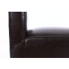 Titan Dark Brown Leather Scroll Back Dining Chair Oak Legs - 10% OFF SPRING SALE - 10