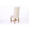Titan Cream Scroll Back Leather Dining Chair - 20% OFF WINTER SALE - 5