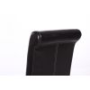Tuscan Dark Brown Leather Scroll Back Dining Chair Oak Legs - SPRING SALE - 7