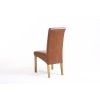 Tuscan Mocha Brown Leather Assembled Dining Chair - 10% OFF SPRING SALE - 5