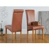 Tuscan Mocha Brown Leather Dining Chair - 10% OFF SPRING SALE - 2