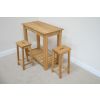 Tutbury Oak Breakfast Console Table 2 Refectory Oak Stools - SPRING MEGA DEAL - 8