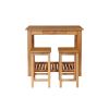 Tutbury Oak Breakfast Console Table 2 Refectory Oak Stools - SPRING MEGA DEAL - 4