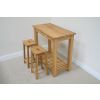 Tutbury Oak Breakfast Console Table 2 Refectory Oak Stools - SPRING MEGA DEAL - 11