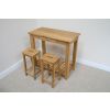 Tutbury Oak Breakfast Console Table 2 Refectory Oak Stools - SPRING MEGA DEAL - 12