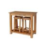 Tutbury Oak Breakfast Console Table 2 Refectory Oak Stools - SPRING MEGA DEAL - 2