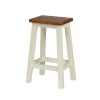 Tutbury Cream Painted Assembled Oak Kitchen Bar Stool - 10% OFF SPRING SALE - 4