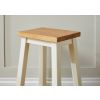 Tutbury Cream Painted Assembled Oak Kitchen Bar Stool - 10% OFF SPRING SALE - 3