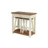 Tutbury Cream Painted Oak Breakfast Table Kitchen Stool Set - SPRING SALE - 10