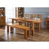 Country Oak 1.8m to 2.3m Butterfly Extending Oak Dining Table - 20% OFF CODE DEAL - 4