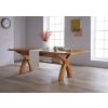 180cm to 230cm Country Oak Cross Leg Extending Table - 10% OFF SPRING SALE - 2