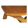 Country Oak 2.3m Cross Leg Extending Dining Table Oval Corners - 10% OFF CODE SAVE - 9