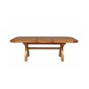Country Oak 2.3m Cross Leg Extending Dining Table Oval Corners - SPRING SALE - 7