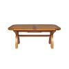 Country Oak 2.3m Cross Leg Extending Dining Table Oval Corners - 10% OFF CODE SAVE - 8