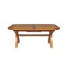 Country Oak 2.3m Cross Leg Extending Dining Table Oval Corners - SPRING SALE - 8