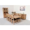 Country Oak 2.3m Cross Leg Extending Dining Table Oval Corners - SPRING SALE - 15