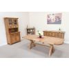 Country Oak 2.3m Cross Leg Extending Dining Table Oval Corners - SPRING SALE - 12