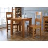 Country Oak 80cm Small Square Oak Dining Table - SPRING SALE - 3