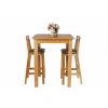 Tall Country Oak Breakfast Bar Table 80cm Square - 10% OFF SPRING SALE - 11