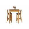 Tall Country Oak Breakfast Bar Table 80cm Square - SPRING SALE - 11
