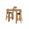 Tall Country Oak Breakfast Bar Table 80cm Square - 10% OFF SPRING SALE - 4