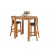 Tall Country Oak Breakfast Bar Table 80cm Square - SPRING SALE - 4