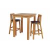 Tall Country Oak Breakfast Bar Table 80cm Square - 10% OFF SPRING SALE - 12
