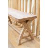 Country Oak 1.2m x Leg Solid Oak Dining Bench - 20% OFF SPRING SALE - 16