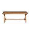 Country Oak 1.2m x Leg Solid Oak Dining Bench - 20% OFF SPRING SALE - 7