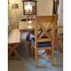 Country Oak 160cm Solid Oak Cross Leg Bench - 10% OFF SPRING SALE - 5