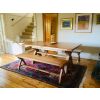 Country Oak 160cm Solid Oak Cross Leg Bench - 20% OFF SPRING SALE - 4