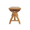 Country Oak 160cm Solid Oak Cross Leg Bench - 10% OFF SPRING SALE - 10