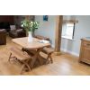 Country Oak 160cm Solid Oak Cross Leg Bench - 20% OFF SPRING SALE - 20