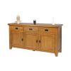 Country Oak 160cm Large Oak Sideboard - 10% OFF CODE SAVE - 19