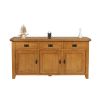 Country Oak 160cm Large Oak Sideboard - 10% OFF CODE SAVE - 20