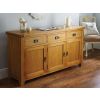 Country Oak 160cm Large Oak Sideboard - 10% OFF CODE SAVE - 2