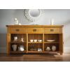 Country Oak 160cm Large Oak Sideboard - 10% OFF CODE SAVE - 4