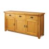 Country Oak 160cm Large Oak Sideboard - 10% OFF CODE SAVE - 10