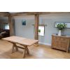 Country Oak 1.3 to 1.8m Cross Leg Oak Dining Table - 10% OFF CODE SAVE - 12