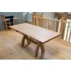 Country Oak 1.3 to 1.8m Cross Leg Oak Dining Table - 10% OFF SPRING SALE - 8