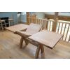 Country Oak 1.3 to 1.8m Cross Leg Oak Dining Table - 10% OFF WINTER SALE - 14