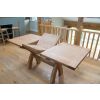 Country Oak 1.3 to 1.8m Cross Leg Oak Dining Table - 10% OFF SPRING SALE - 14