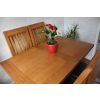 Country Oak 1.3 to 1.8m Cross Leg Oak Dining Table - 10% OFF CODE SAVE - 29