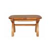 130cm to 180cm Country Oak X Leg Butterfly Extending Table Oval Corners - 10% OFF CODE SAVE - 15