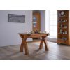 130cm to 180cm Country Oak X Leg Butterfly Extending Table Oval Corners - 10% OFF WINTER SALE - 6