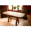 130cm to 180cm Country Oak X Leg Butterfly Extending Table Oval Corners - 20% OFF SPRING SALE - 9