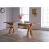 Country Oak 2.8m X Leg Double Extending Large Dining Table - 20% OFF SPRING SALE - 4