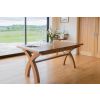 Country Oak 2.8m X Leg Double Extending Large Dining Table - 20% OFF SPRING SALE - 8
